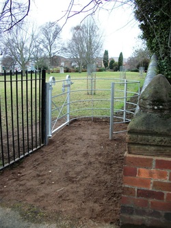 New Gate fitted in St. George's Park along the Coventry Street side